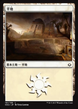 naokuroshop MTG [HOU][191][土地][C][JP][平地/Plains] NM