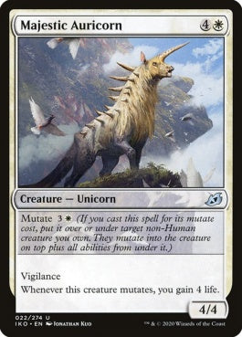 naokuroshop MTG [IKO][022][白][U][EN][壮麗な金角獣/Majestic Auricorn] NM