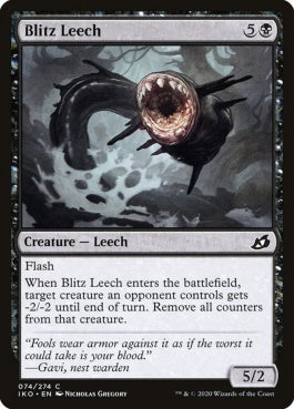 naokuroshop MTG [IKO][074][黒][C][EN][急襲ヒル/Blitz Leech] NM