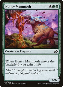 naokuroshop MTG [IKO][158][緑][C][EN][蜂蜜マンモス/Honey Mammoth] NM