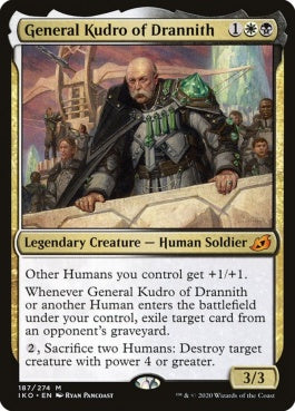 naokuroshop MTG [IKO][187][多][M][EN][ドラニスのクードロ将軍/General Kudro of Drannith] NM