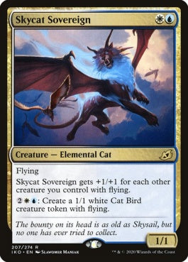 naokuroshop MTG [IKO][207][多][R][EN][空猫の君主/Skycat Sovereign] NM