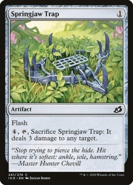 naokuroshop MTG [IKO][241][茶][C][EN][トラバサミ/Springjaw Trap] NM