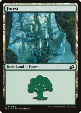 naokuroshop MTG [IKO][273][土地][C][EN][森/Forest] NM