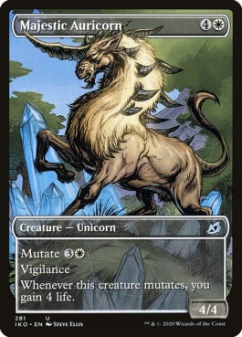 naokuroshop MTG [IKO][281][白][U][EN][壮麗な金角獣/Majestic Auricorn] NM