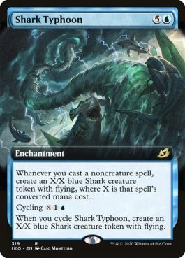 naokuroshop MTG [IKO][319][青][R][EN][サメ台風/Shark Typhoon] NM