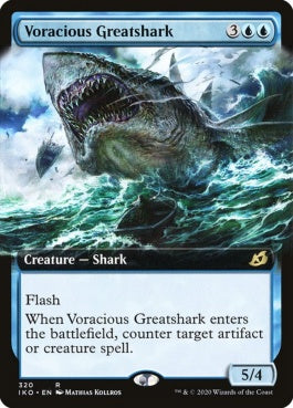 naokuroshop MTG [IKO][320][青][R][EN][大食の巨大鮫/Voracious Greatshark] NM