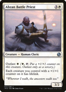 naokuroshop MTG [IMA][002][白][U][EN][アブザンの戦僧侶/Abzan Battle Priest] NM