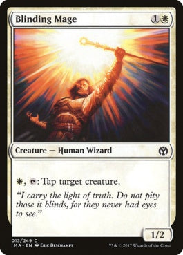 naokuroshop MTG [IMA][013][白][C][EN][目潰しの魔道士/Blinding Mage] NM