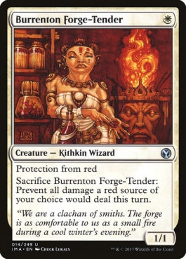 naokuroshop MTG [IMA][014][白][U][EN][ブレンタンの炉の世話人/Burrenton Forge-Tender] NM