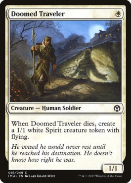 naokuroshop MTG [IMA][016][白][C][EN][宿命の旅人/Doomed Traveler] NM