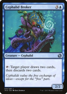 naokuroshop MTG [IMA][044][青][U][EN][セファリッドの仲介人/Cephalid Broker] NM