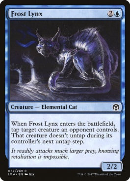 naokuroshop MTG [IMA][057][青][C][EN][霜のオオヤマネコ/Frost Lynx] NM