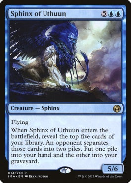 naokuroshop MTG [IMA][074][青][R][EN][ウスーンのスフィンクス/Sphinx of Uthuun] NM