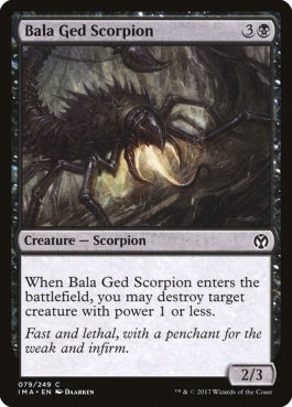 naokuroshop MTG [IMA][079][黒][C][EN][バーラ・ゲドの蠍/Bala Ged Scorpion] NM