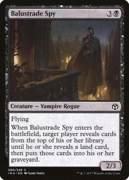 naokuroshop MTG [IMA][080][黒][C][EN][欄干のスパイ/Balustrade Spy] NM