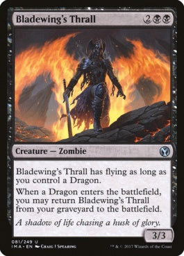 naokuroshop MTG [IMA][081][黒][U][EN][刃の翼の虜/Bladewing's Thrall] NM