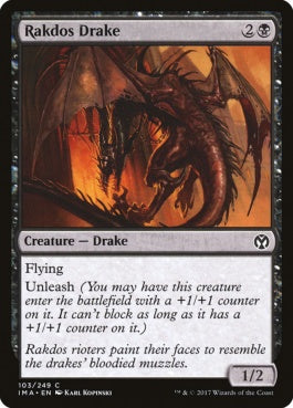 naokuroshop MTG [IMA][103][黒][C][EN][ラクドスのドレイク/Rakdos Drake] NM