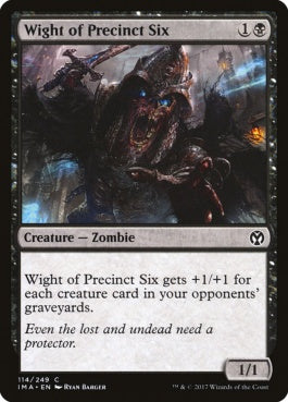 naokuroshop MTG [IMA][114][黒][C][EN][第６管区のワイト/Wight of Precinct Six] NM