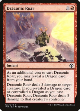 naokuroshop MTG [IMA][123][赤][C][EN][龍詞の咆哮/Draconic Roar] NM