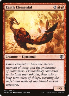 naokuroshop MTG [IMA][127][赤][C][EN][大地の精霊/Earth Elemental] NM