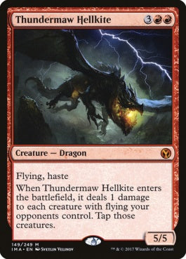 naokuroshop MTG [IMA][149][赤][M][EN][雷口のヘルカイト/Thundermaw Hellkite] NM