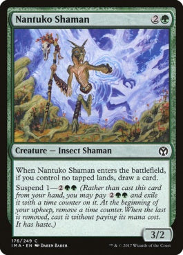 naokuroshop MTG [IMA][176][緑][C][EN][ナントゥーコのシャーマン/Nantuko Shaman] NM