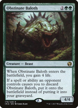 naokuroshop MTG [IMA][179][緑][R][EN][強情なベイロス/Obstinate Baloth] NM