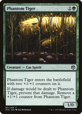 naokuroshop MTG [IMA][181][緑][C][EN][幻影の虎/Phantom Tiger] NM