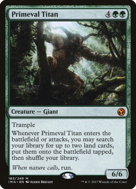 naokuroshop MTG [IMA][183][緑][M][EN][原始のタイタン/Primeval Titan] NM