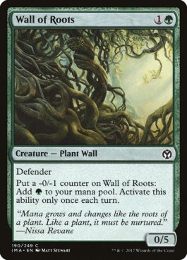 naokuroshop MTG [IMA][190][緑][C][EN][根の壁/Wall of Roots] NM