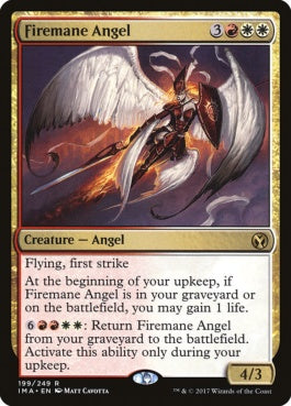 naokuroshop MTG [IMA][199][多][R][EN][炎まといの天使/Firemane Angel] NM