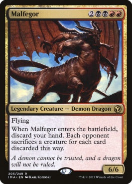 naokuroshop MTG [IMA][205][多][R][EN][マルフェゴール/Malfegor] NM