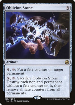 naokuroshop MTG [IMA][223][茶][R][EN][忘却石/Oblivion Stone] NM