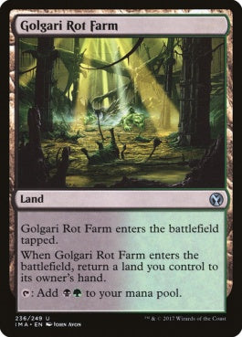 naokuroshop MTG [IMA][236][土地][U][EN][ゴルガリの腐敗農場/Golgari Rot Farm] NM