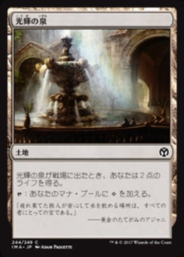 naokuroshop MTG [IMA][244][土地][C][JP][光輝の泉/Radiant Fountain] NM