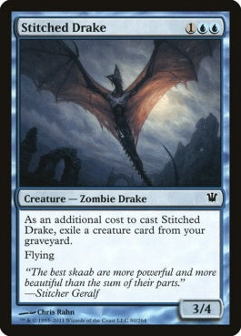 naokuroshop MTG [ISD][080][青][C][EN][縫い合わせのドレイク/Stitched Drake] NM