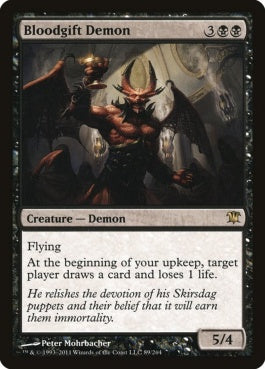 naokuroshop MTG [ISD][089][黒][R][EN][血の贈与の悪魔/Bloodgift Demon] NM