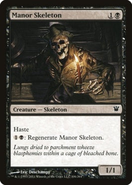 naokuroshop MTG [ISD][106][黒][C][EN][荘園の骸骨/Manor Skeleton] NM