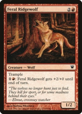 naokuroshop MTG [ISD][142][赤][C][EN][残忍な峰狼/Feral Ridgewolf] NM