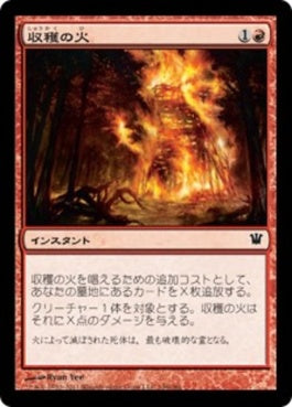 naokuroshop MTG [ISD][146][赤][C][JP][収穫の火/Harvest Pyre] NM