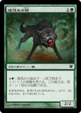 naokuroshop MTG [ISD][175][緑][C][JP][暗茂みの狼/Darkthicket Wolf] NM