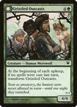 naokuroshop MTG [ISD][185][緑][C][EN][灰毛ののけ者/Grizzled Outcasts] NM