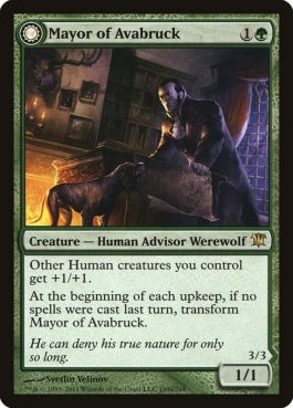 naokuroshop MTG [ISD][193][緑][R][EN][アヴァブルックの町長/Mayor of Avabruck] NM