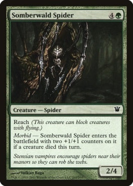 naokuroshop MTG [ISD][202][緑][C][EN][ソンバーワルドの蜘蛛/Somberwald Spider] NM