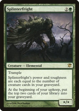 naokuroshop MTG [ISD][205][緑][R][EN][裂け木の恐怖/Splinterfright] NM