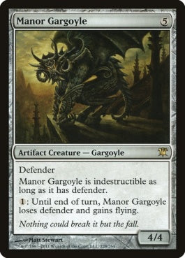 naokuroshop MTG [ISD][228][茶][R][EN][荘園のガーゴイル/Manor Gargoyle] NM