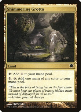 naokuroshop MTG [ISD][246][土地][C][EN][ゆらめく岩屋/Shimmering Grotto] NM