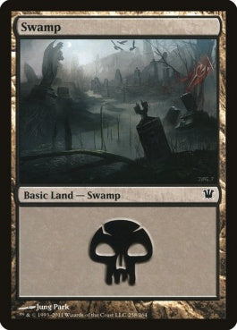 naokuroshop MTG [ISD][258][土地][C][EN][沼/Swamp] NM