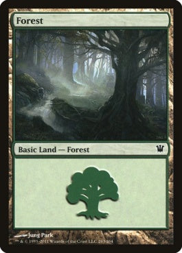 naokuroshop MTG [ISD][263][土地][C][EN][森/Forest] NM